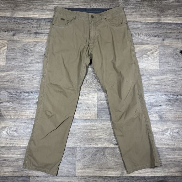 Kuhl Pants Mens 36x32 Brown Revolvr Rogue Tapered Hiking Outdoor - Picture 1 of 16